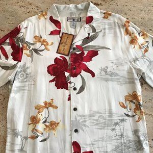 NWT Caribbean Joe “Let Go” Hawaiian Shirt Size M